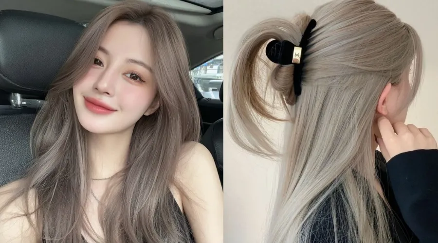 Màu tóc nâu khói