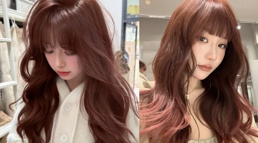 Màu tóc nâu đỏ