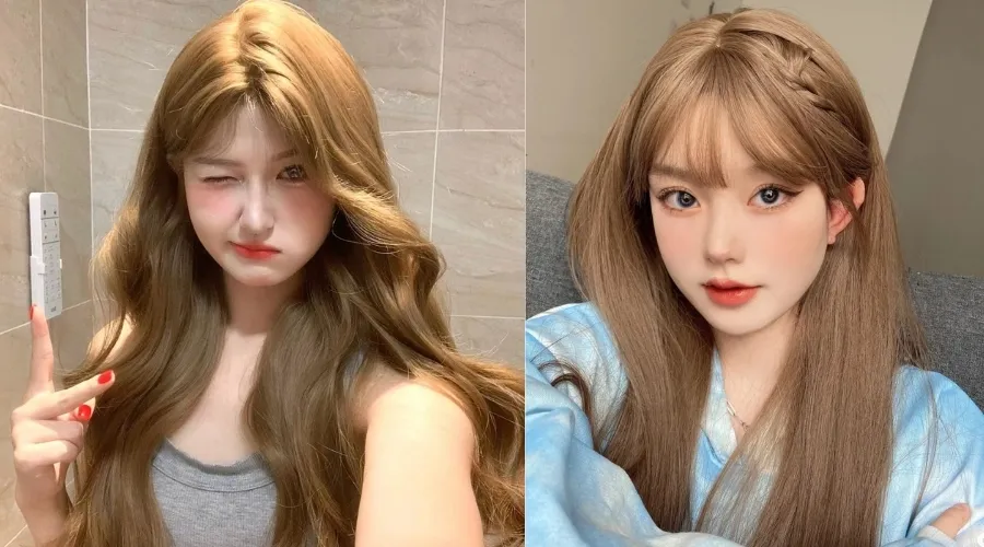 Nhuộm tóc màu nâu mật ong 