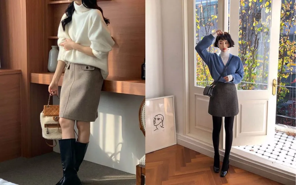 Gợi Ý 10 Cách Phối Áo Len Cổ Lọ Cho Nữ Trẻ Trung, Hiện Đại - 9