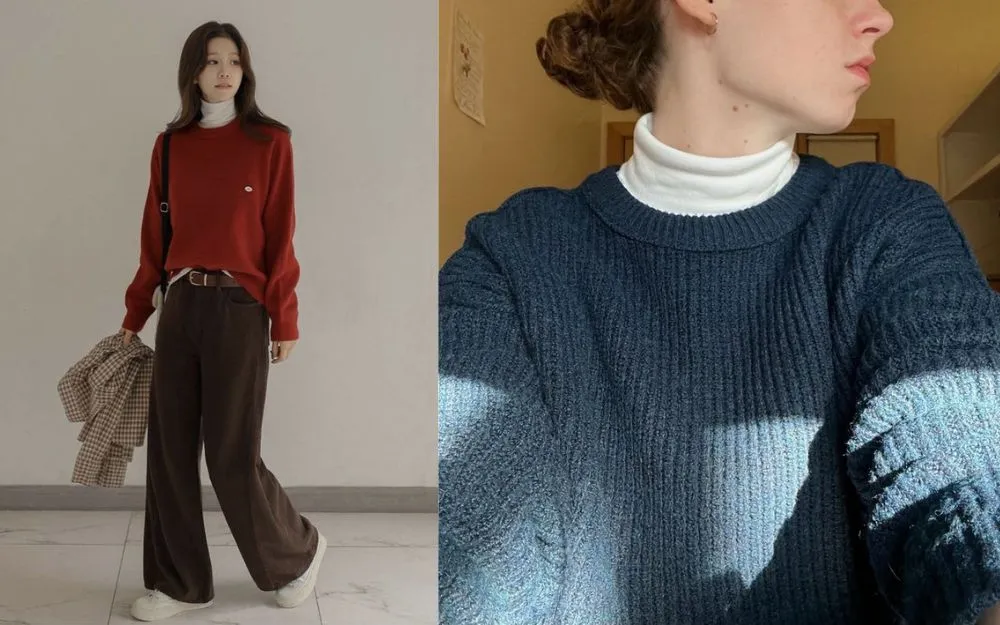 Gợi Ý 10 Cách Phối Áo Len Cổ Lọ Cho Nữ Trẻ Trung, Hiện Đại - 10