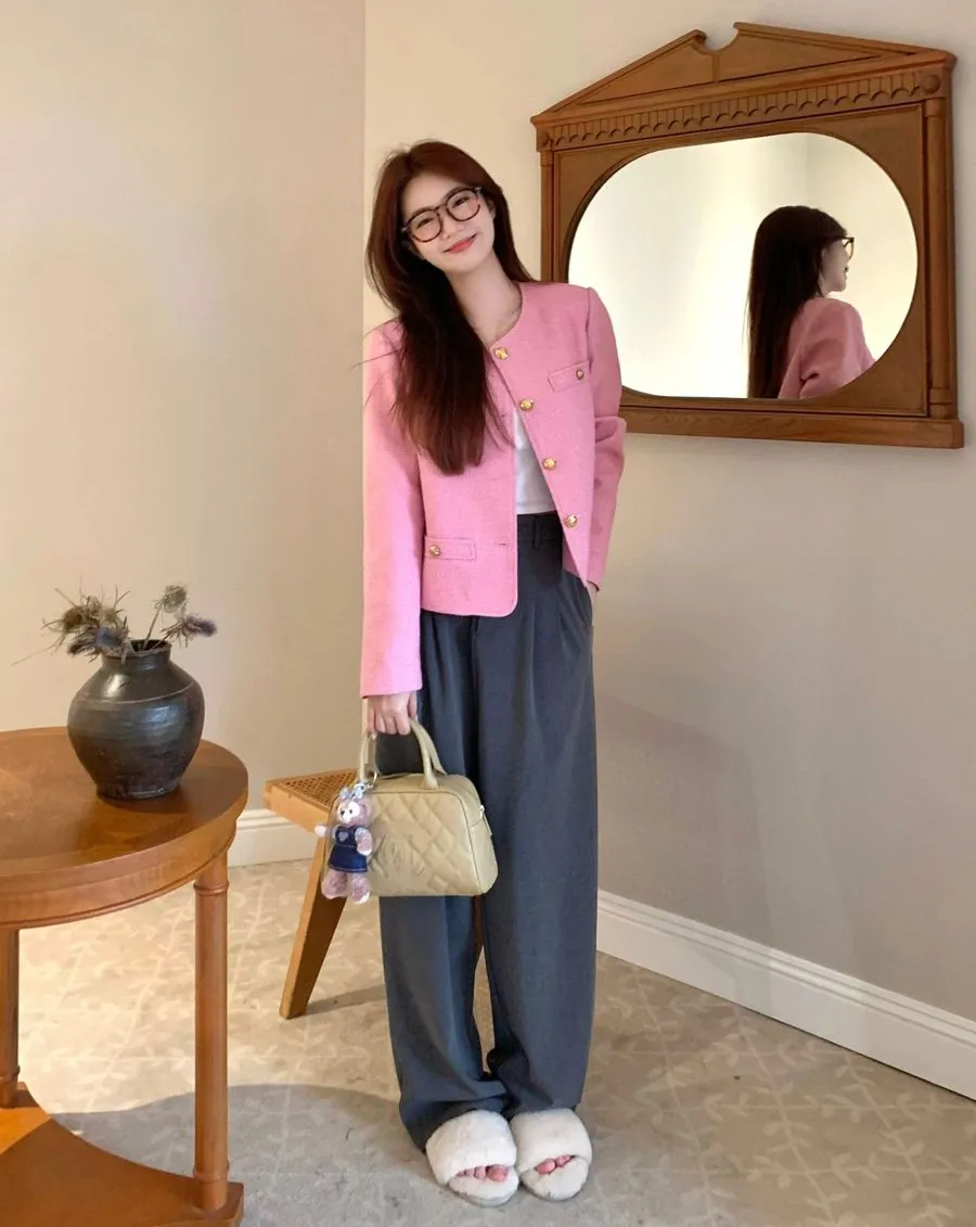 Áo tweed phối với quần gì