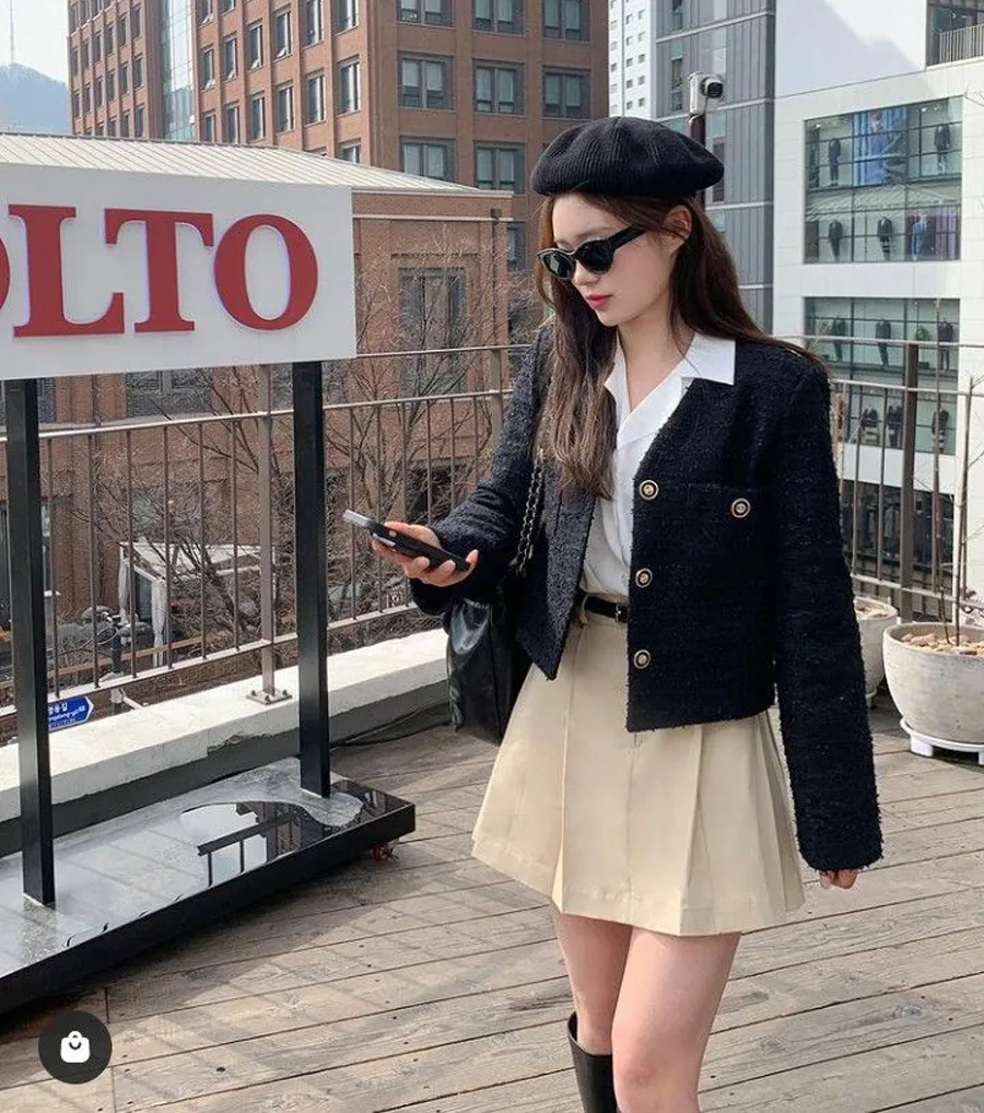 Áo Dạ Tweed Phối Với Gì? 20+ Cách Mix Áo Tweed Đẹp Và Sang - 17