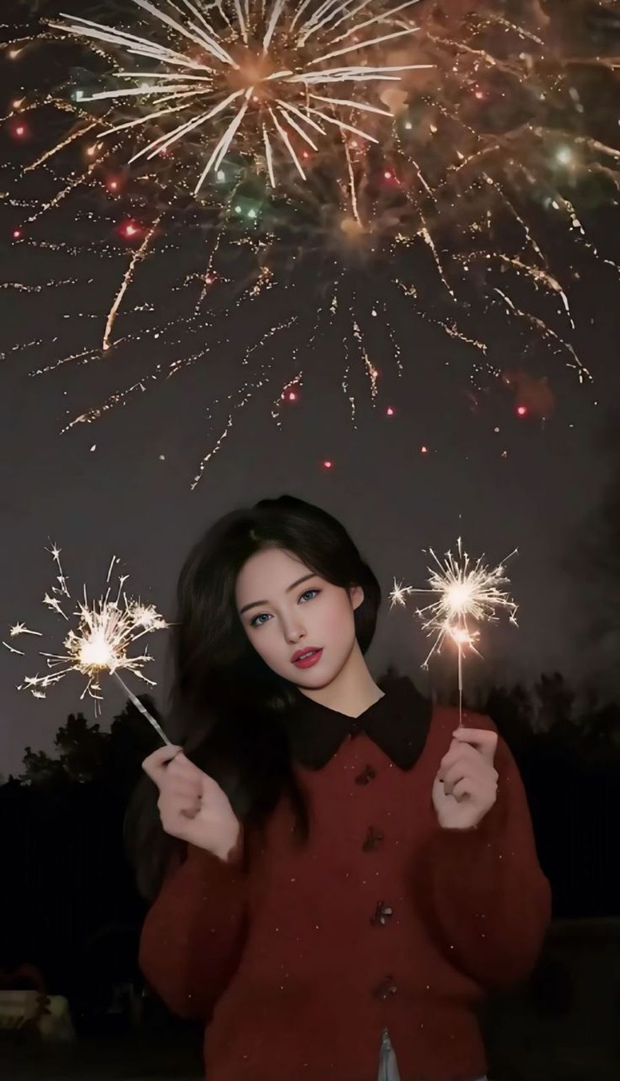 Cách Tạo Dáng Chụp Ảnh Cùng Pháo Hoa Giao Thừa Cực Xinh