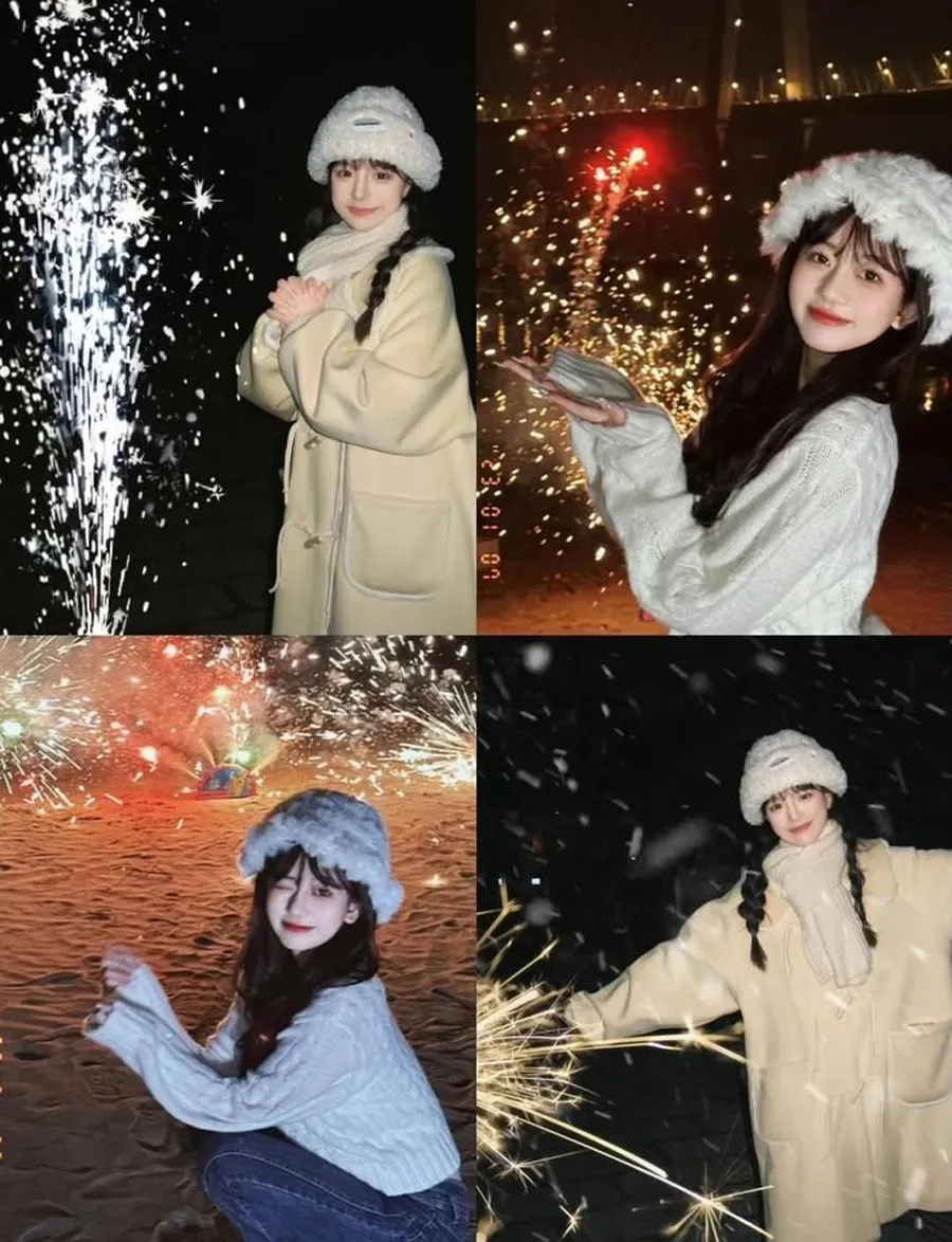 Mẹo chọn trang phục và makeup khi chụp ảnh pháo hoa Giao thừa