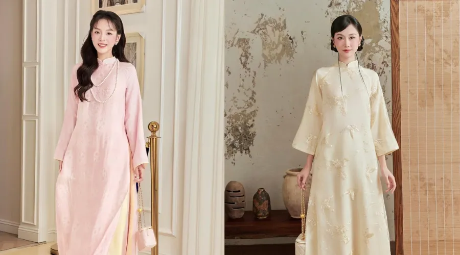 Da ngăm đen mặc áo dài màu gì? 10 màu áo dài giúp sáng bật tone da - 1