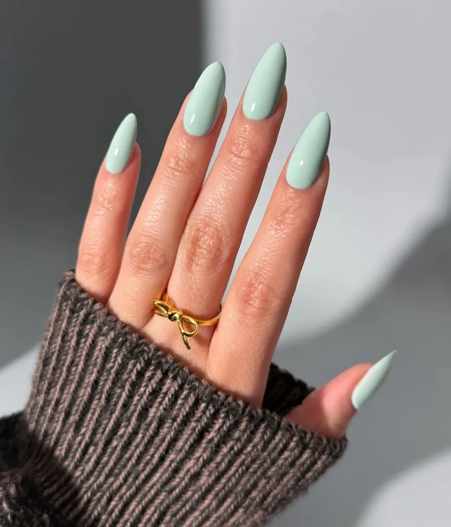 Màu nail xanh pastel
