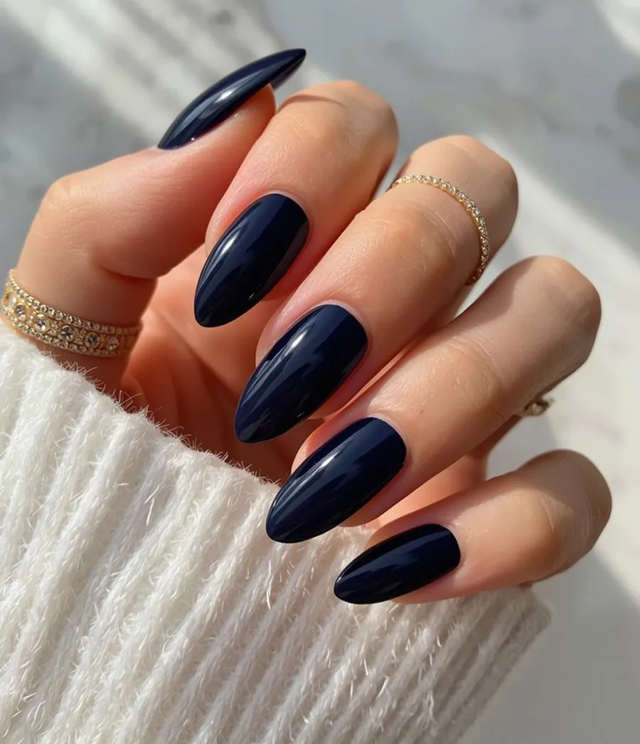 Nail Màu Xanh Dương Đậm