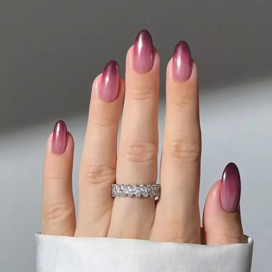 Nail ombre mùa xuân nghệ thuật