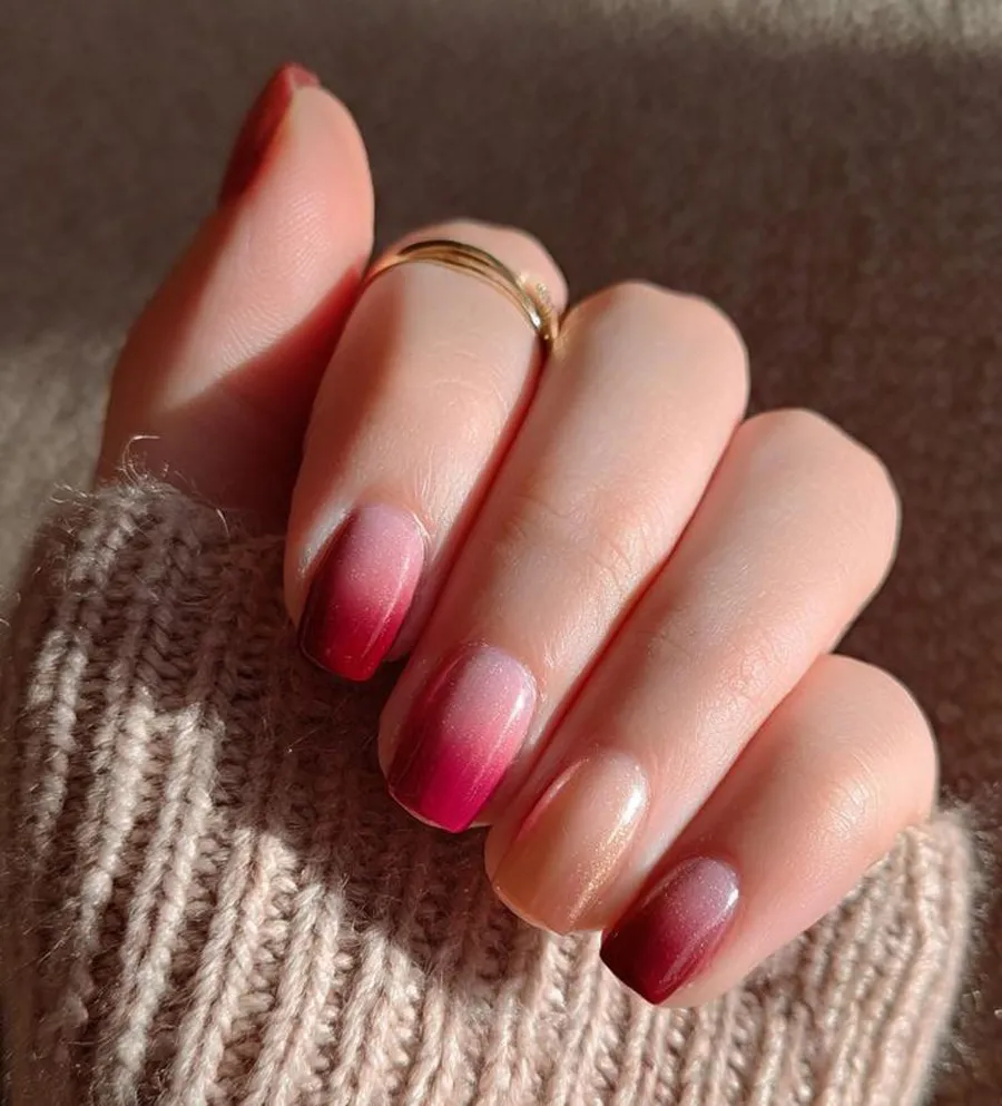 Nail ombre mùa xuân nghệ thuật