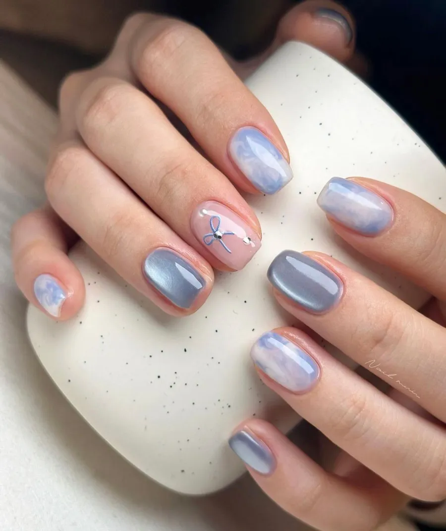 Mẫu nail mùa xuân đẹp cho móng ngắn
