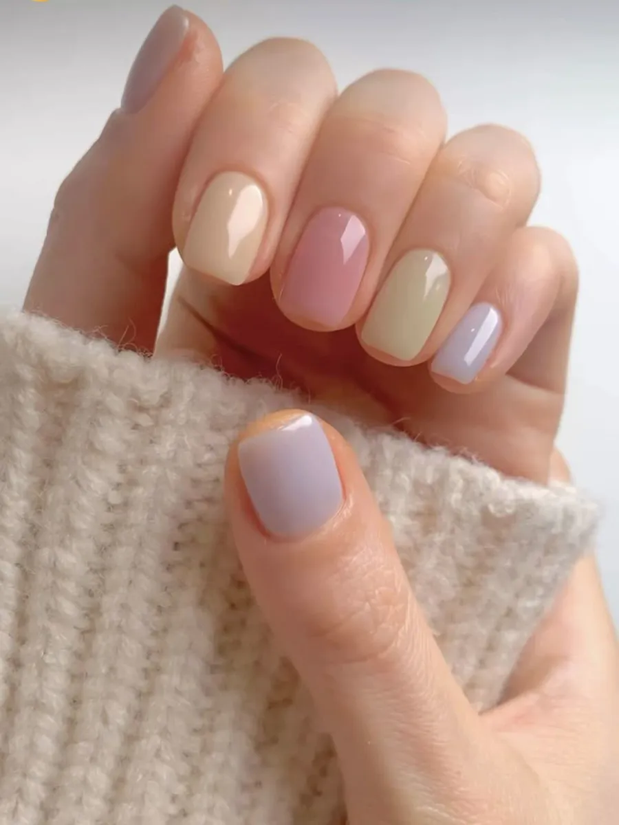 Nail màu pastel đặc trưng của mùa xuân