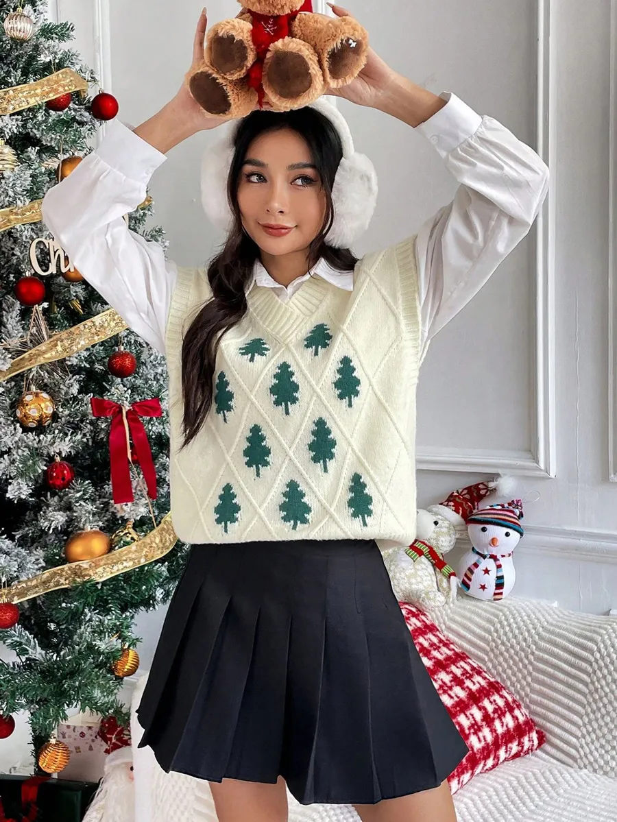 Phối đồ với gile len ngắn