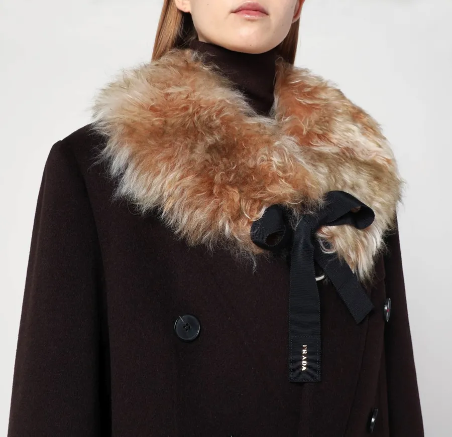 Cổ áo lông giả 