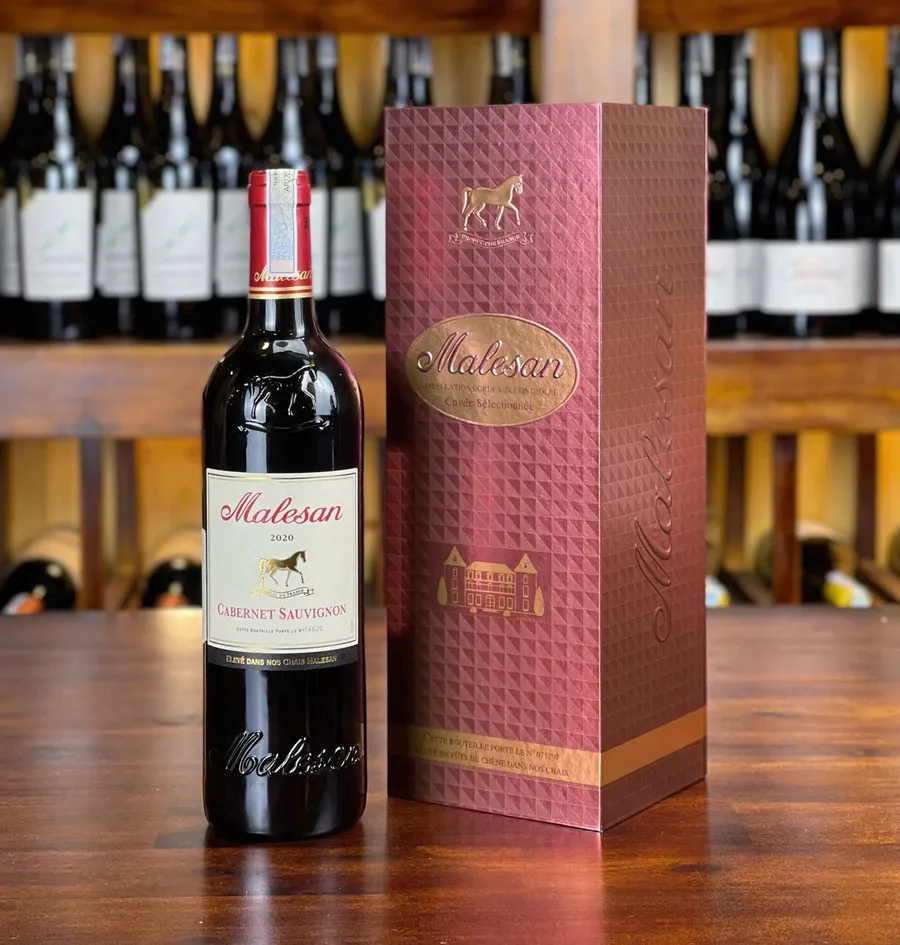 Hộp rượu vang Tết 