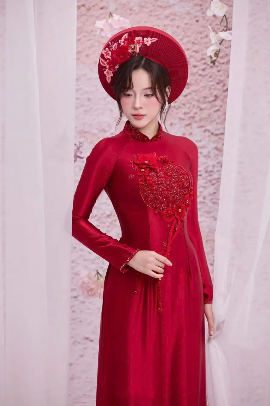 Stt áo dài cưới hỏi trọng đại