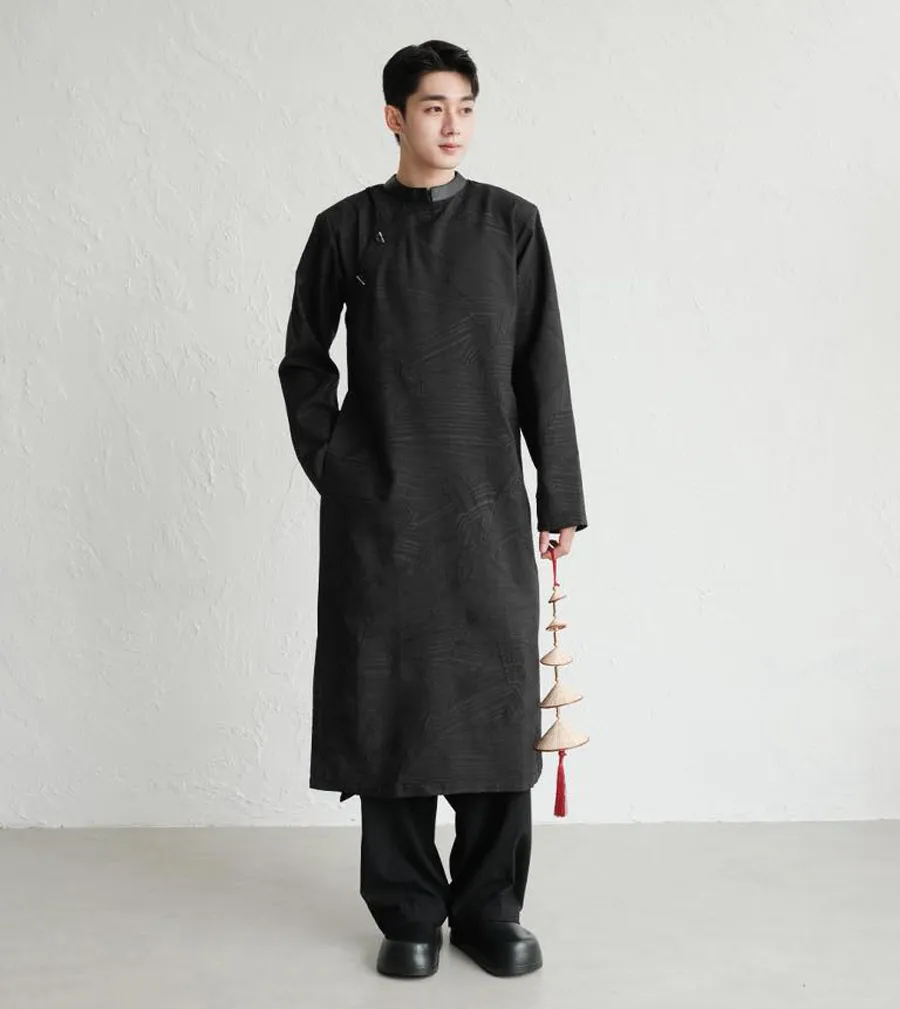 Áo dài dự tiệc màu đen