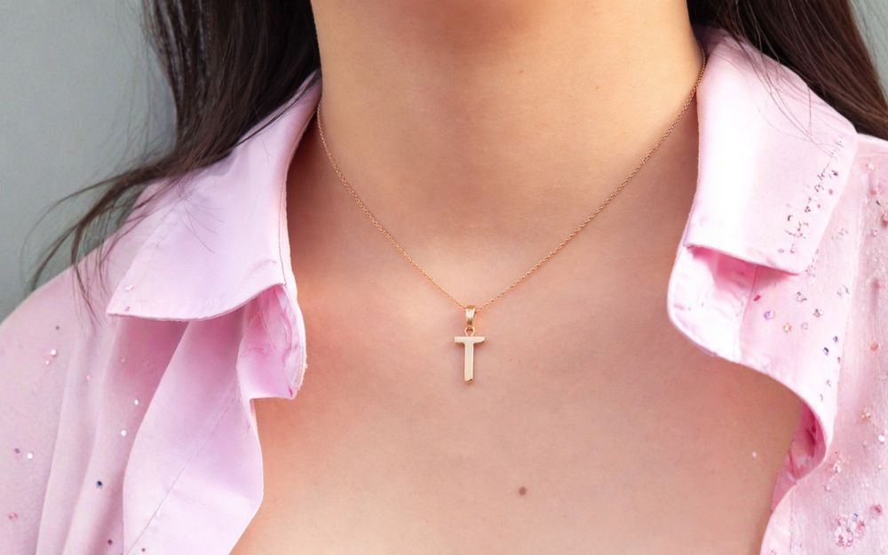 Review 7 Mặt Dây Chuyền Chữ T Làm Quà Tặng Rất Tinh Tế - 3