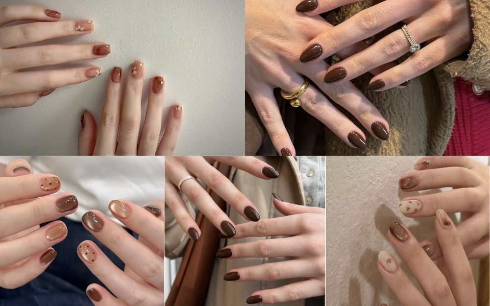 50+ Mẫu Nail Màu Nâu Sang Trọng, Cực Tây Năm 2026 - 1