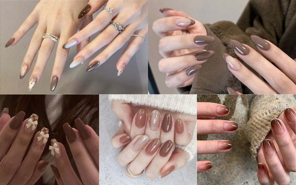 50+ Mẫu Nail Màu Nâu Sang Trọng, Cực Tây Năm 2026 - 3