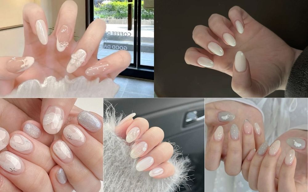 Gợi Ý 100+ Mẫu Nail Màu Trắng Tôn Da, Hot Trend Hiện Nay - 9