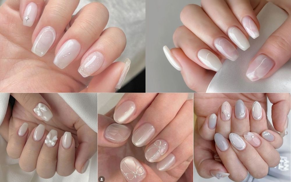 Gợi Ý 100+ Mẫu Nail Màu Trắng Tôn Da, Hot Trend Hiện Nay - 11