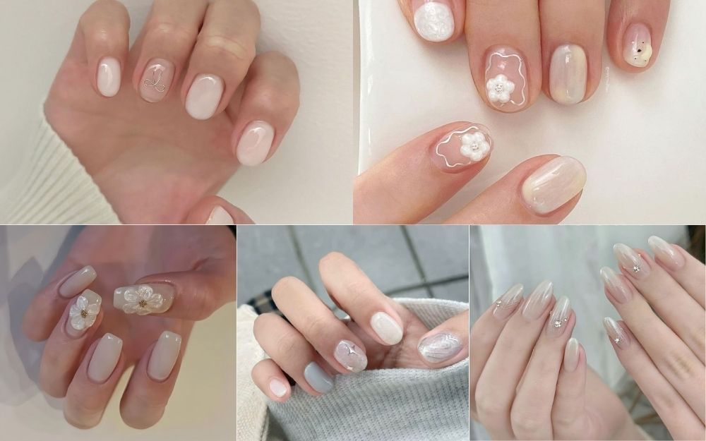 Gợi Ý 100+ Mẫu Nail Màu Trắng Tôn Da, Hot Trend Hiện Nay - 13