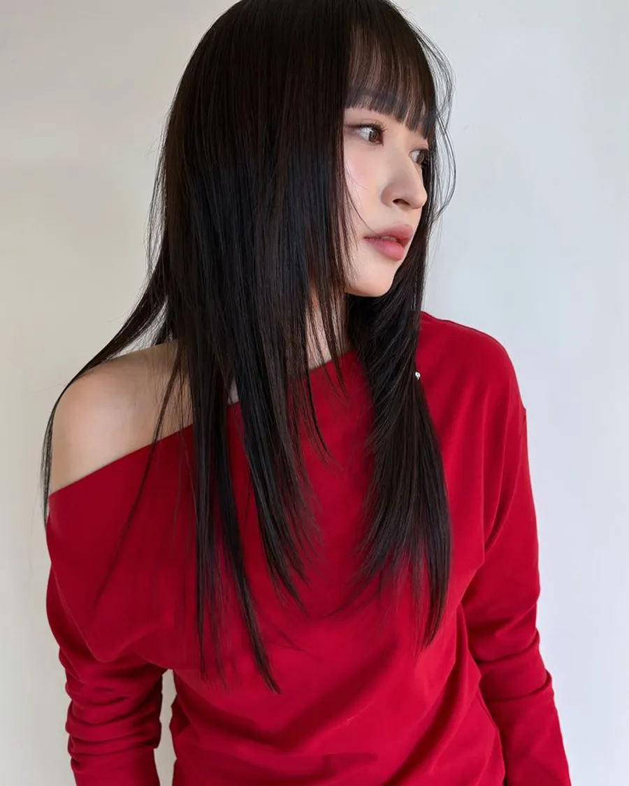 Tóc mái ngố thưa