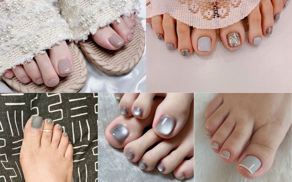 Gợi Ý 100+ Mẫu Nail Chân Trắng Da Giúp Nâng Tone Tinh Tế - 17