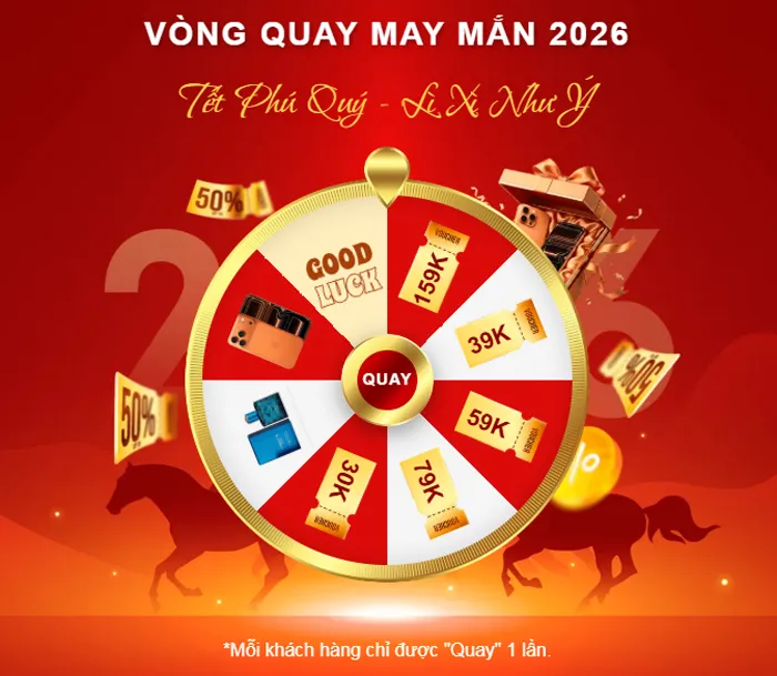 Thông tin chương trình Vòng Quay May Mắn 2026