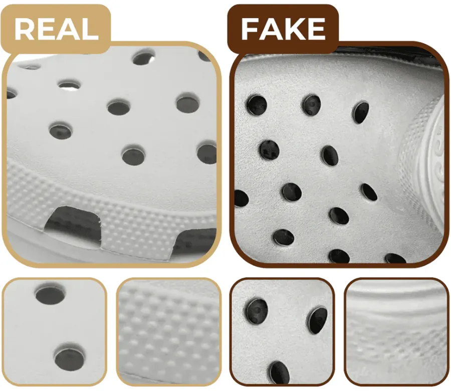 Cách phân biệt dép Crocs thật và giả