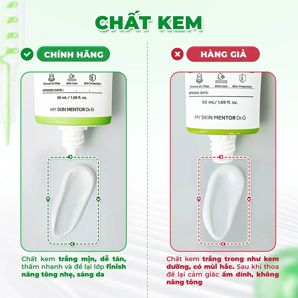 4 Cách phân biệt kem chống nắng Dr.G thật giả nhanh chóng - 5