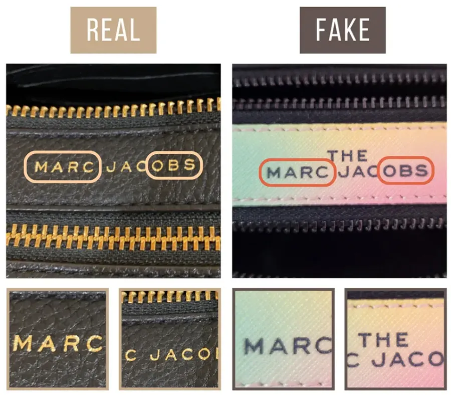 Cách phân biệt túi xách Marc Jacobs thật và giả