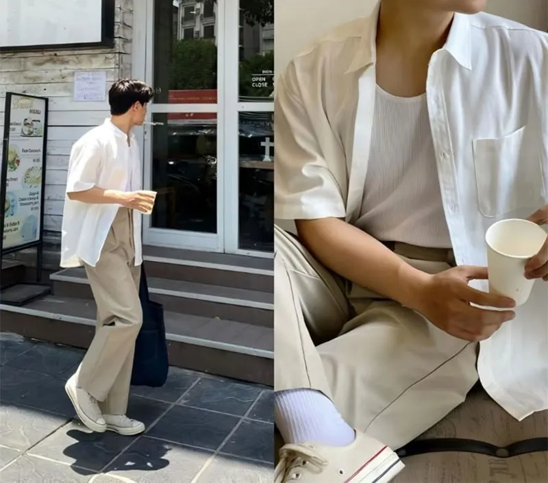 10 Cách Phối Đồ Với Áo Sơ Mi Trắng Nam Đẹp Và Lịch Lãm - 3