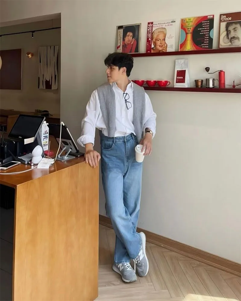 10 Cách Phối Đồ Với Áo Sơ Mi Trắng Nam Đẹp Và Lịch Lãm - 15