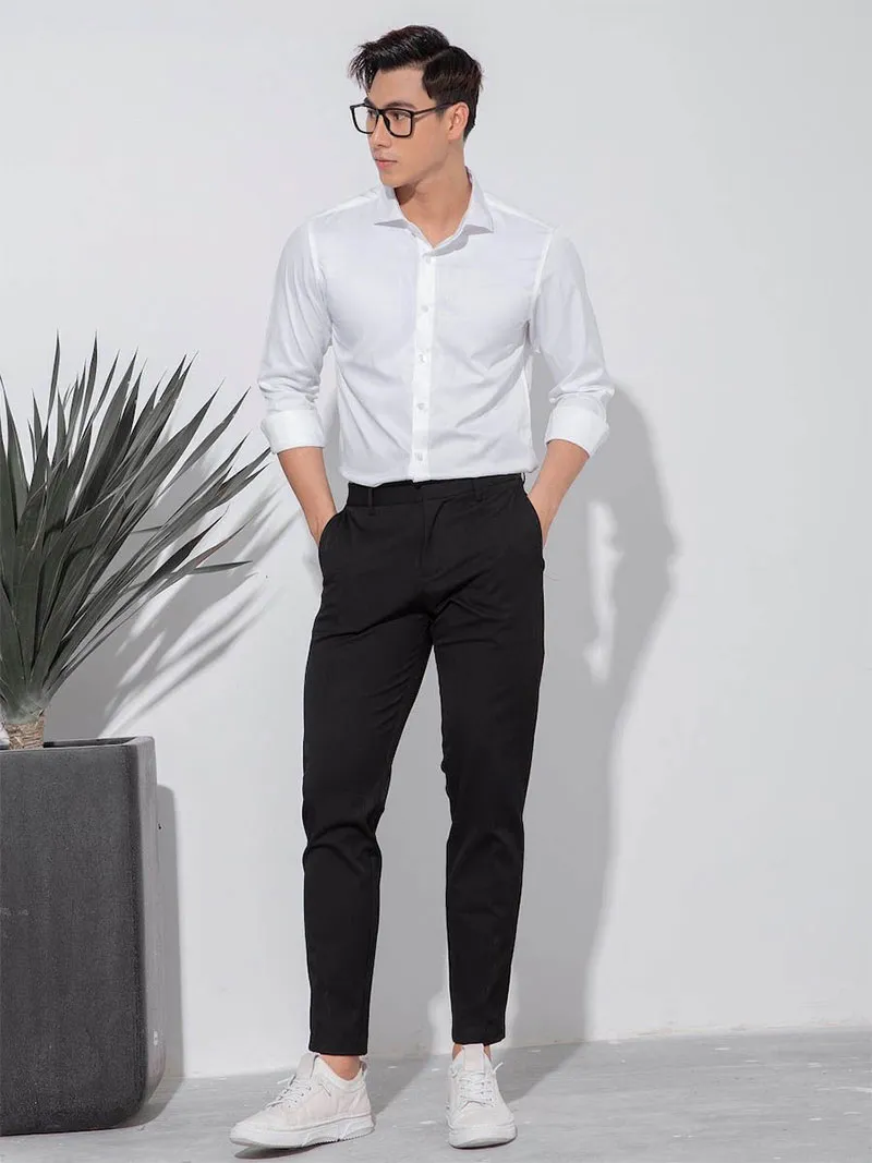 10 Cách Phối Đồ Với Áo Sơ Mi Trắng Nam Đẹp Và Lịch Lãm - 18