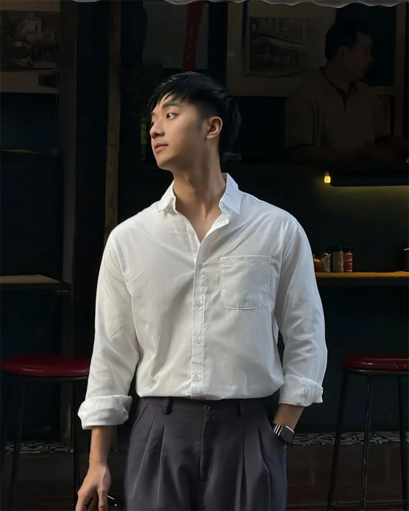 10 Cách Phối Đồ Với Áo Sơ Mi Trắng Nam Đẹp Và Lịch Lãm - 5