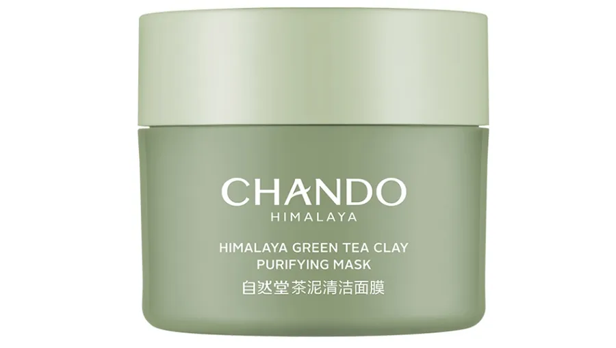 Hộp mặt nạ đất sét trà xanh Chando Himalaya