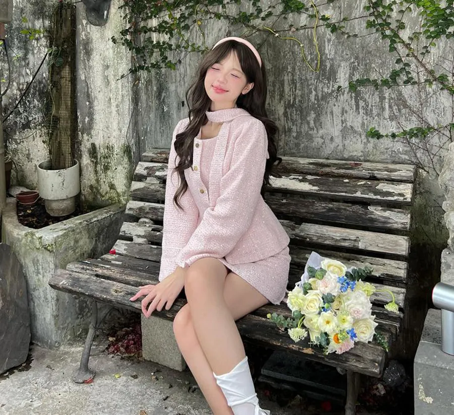 Set đồ tweed sang chảnh