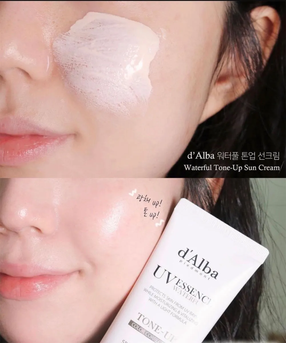 Review kem chống nắng d’Alba hồng nâng tone, siêu hot - 5