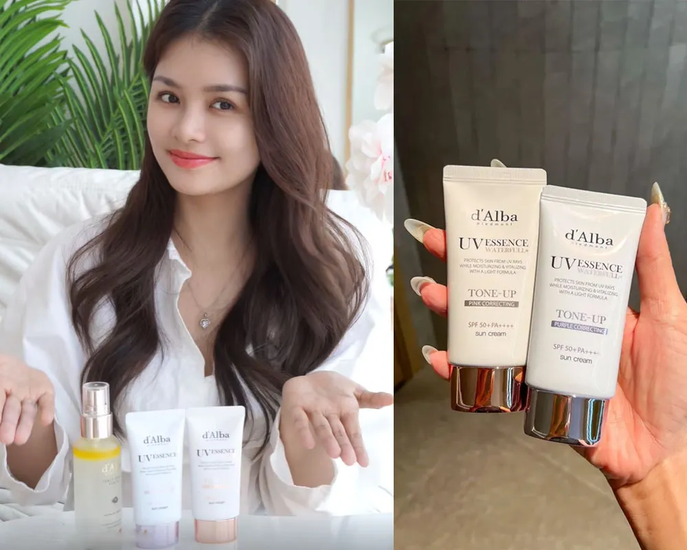 So sánh kem chống nắng d’Alba tím và hồng: Nên chọn loại nào tốt 2026 - 13