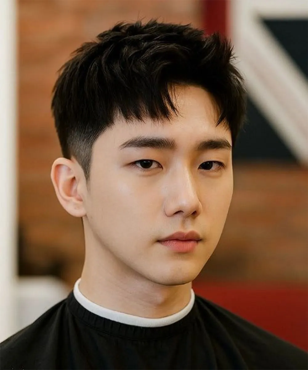 Top 20+ tóc layer nam mặt tròn đẹp, hot trend 2026 - 13