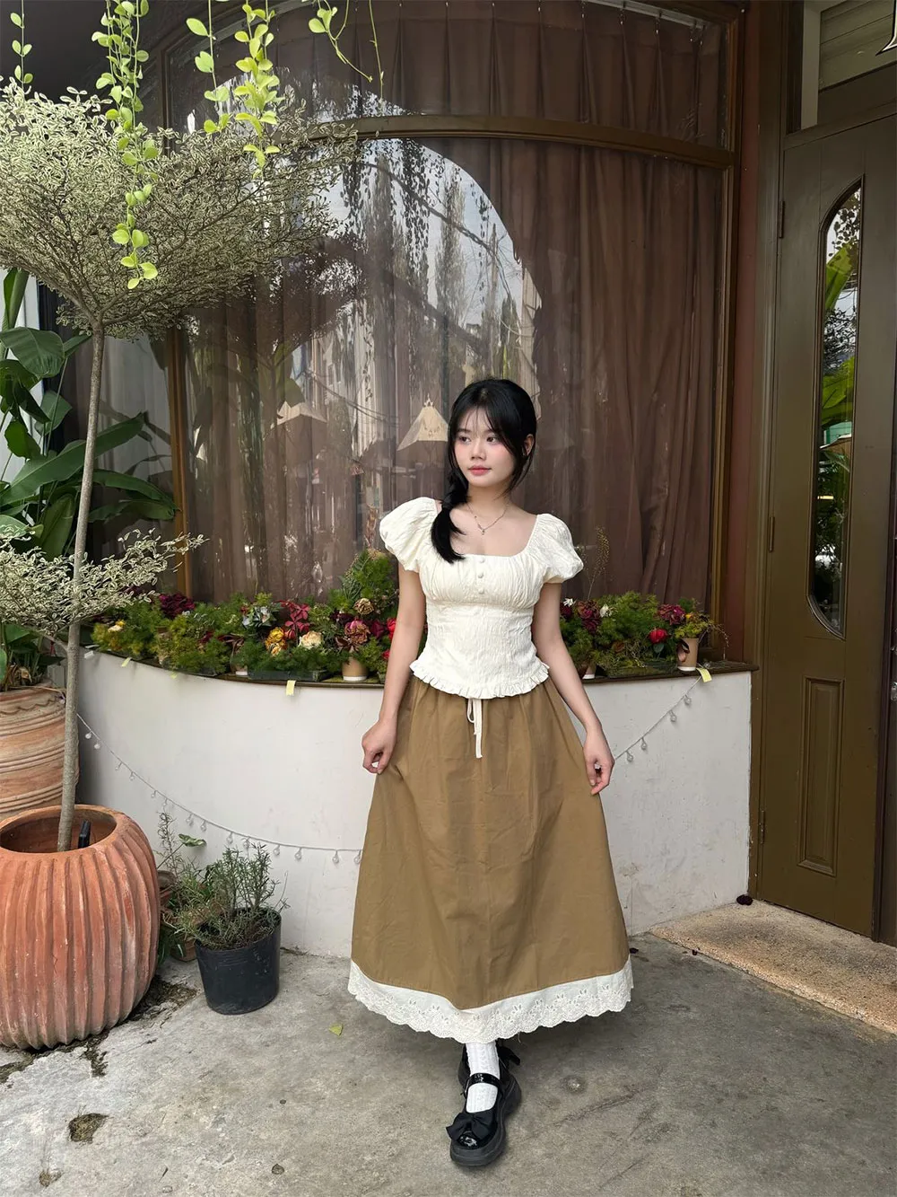 Áo baby doll mặc với gì? 12 cách phối đồ với áo baby doll thu hút - 9