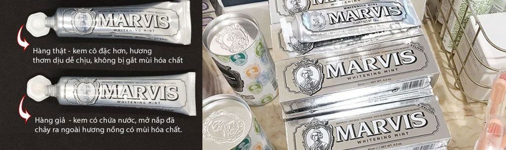 5 Cách phân biệt kem đánh răng Marvis thật giả đơn giản, chính xác  - 5