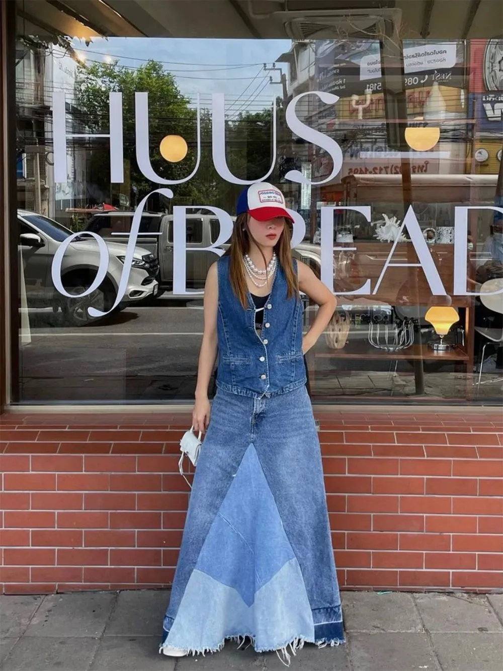 Chân Váy Jean Dài Phối Với Áo Gì Đẹp? 15+ Cách Mix Đồ Tôn Dáng - 4