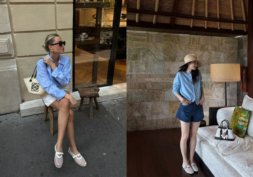 Giày Mesh Flats - Xu hướng giày lưới xuyên thấu nhẹ, thoáng, dễ phối đồ 2026 - 9