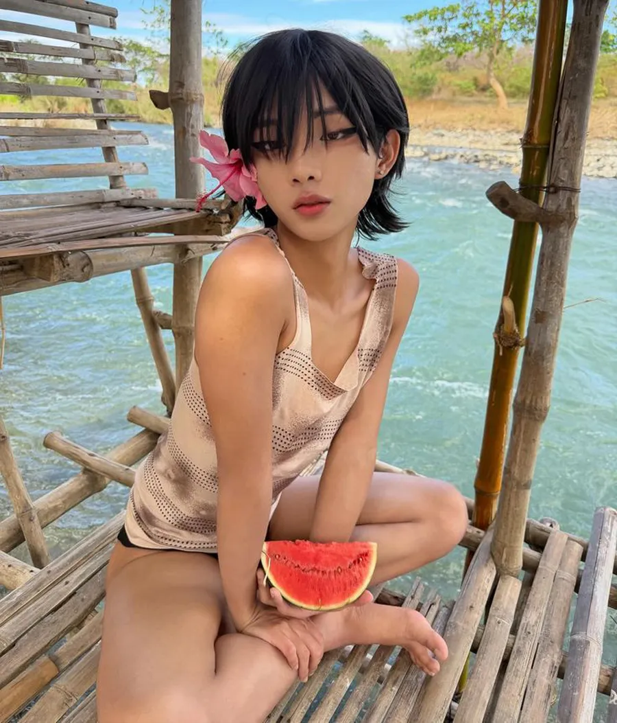 Tóc tém đi biển cá tính