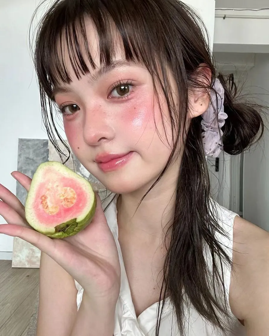 Tóc búi mullet side part 