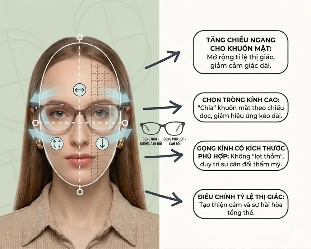 Mặt Dài Đeo Kính Gì Đẹp? 7 Kiểu Kính Giúp Gương Mặt Cân Đối Hơn - 2