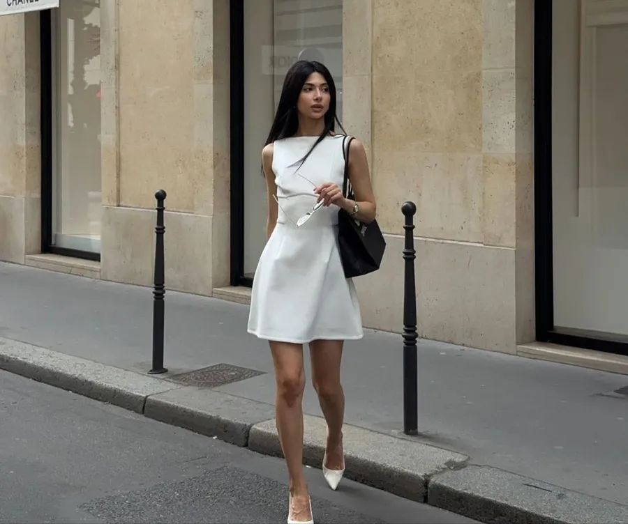 Đầm công sở đơn sắc